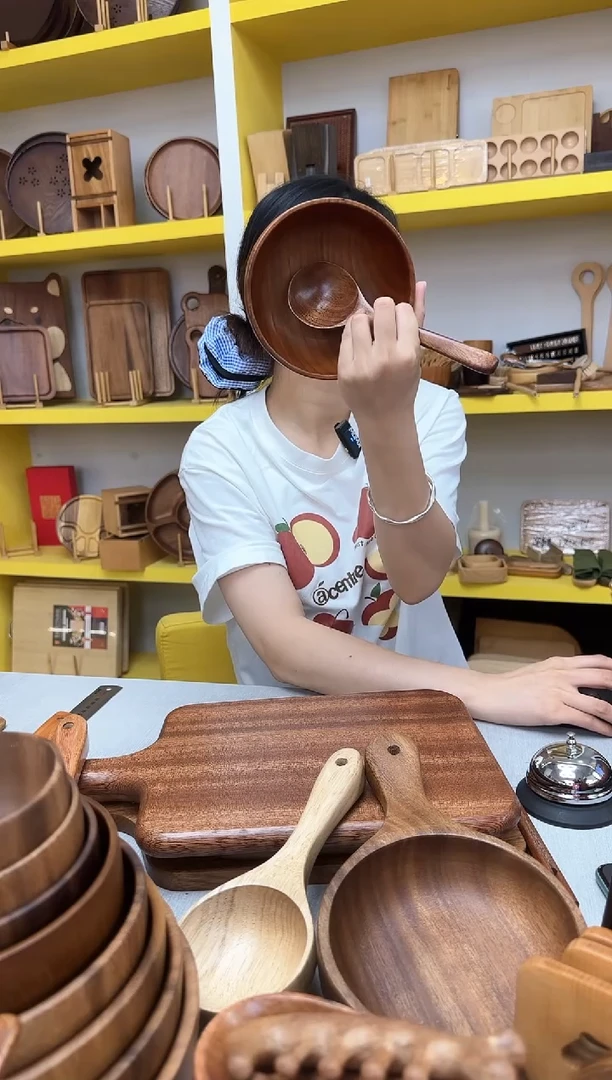 酸枣木碗15*1大号勺子*1