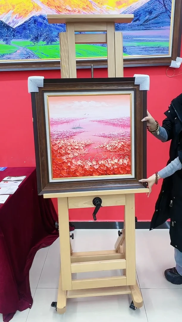 油画梁静-50*50尺寸-油画作品