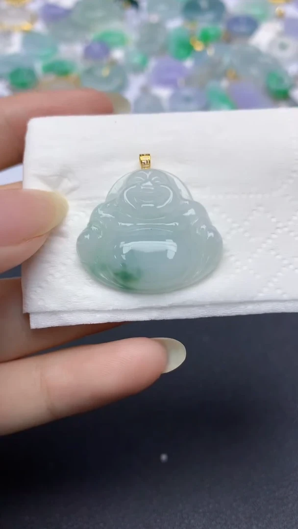 颈饰未镶嵌翡翠天然缅甸a货翡翠百元以上9元证书费自理