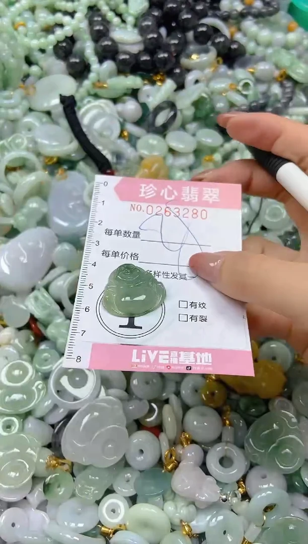 翡翠未镶嵌颈饰闪购0263280