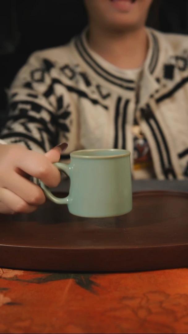 杯子咖啡杯  汝州原产地原矿仿古老釉