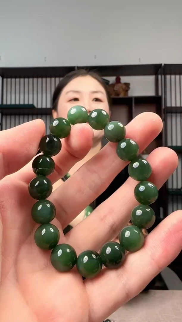 未镶嵌手链和田玉猫眼手串