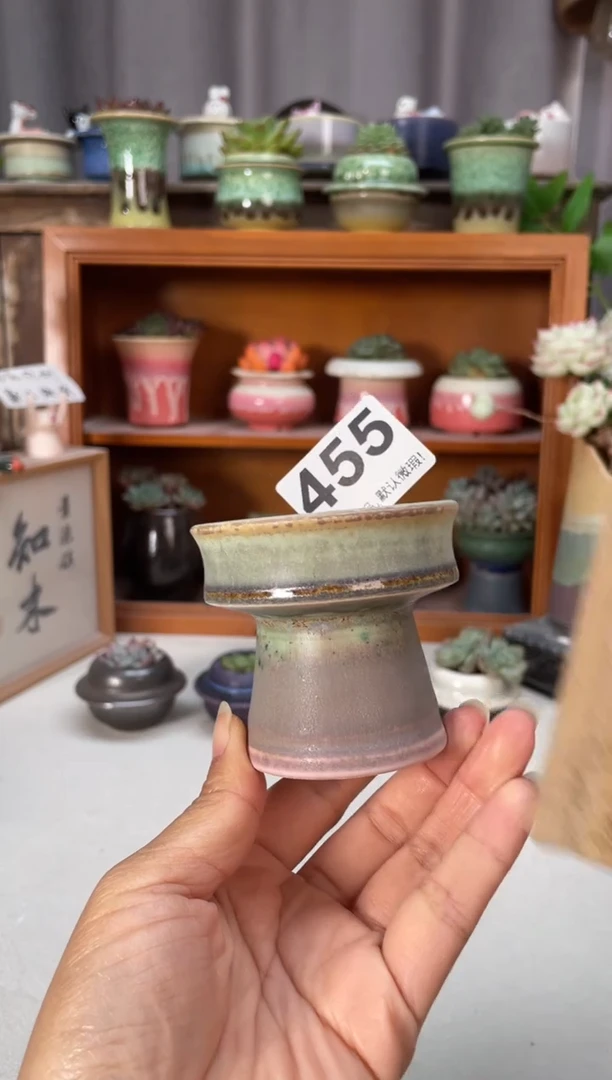 瓷片455知木小芳花盆编号