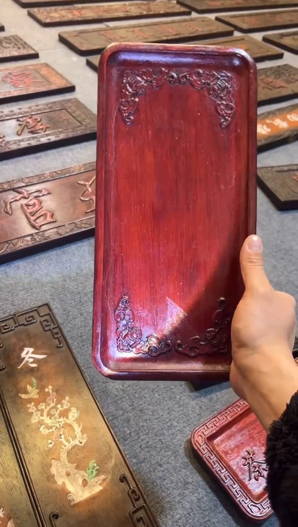【闪购商品】非洲紫檀（红花梨）木雕牌匾