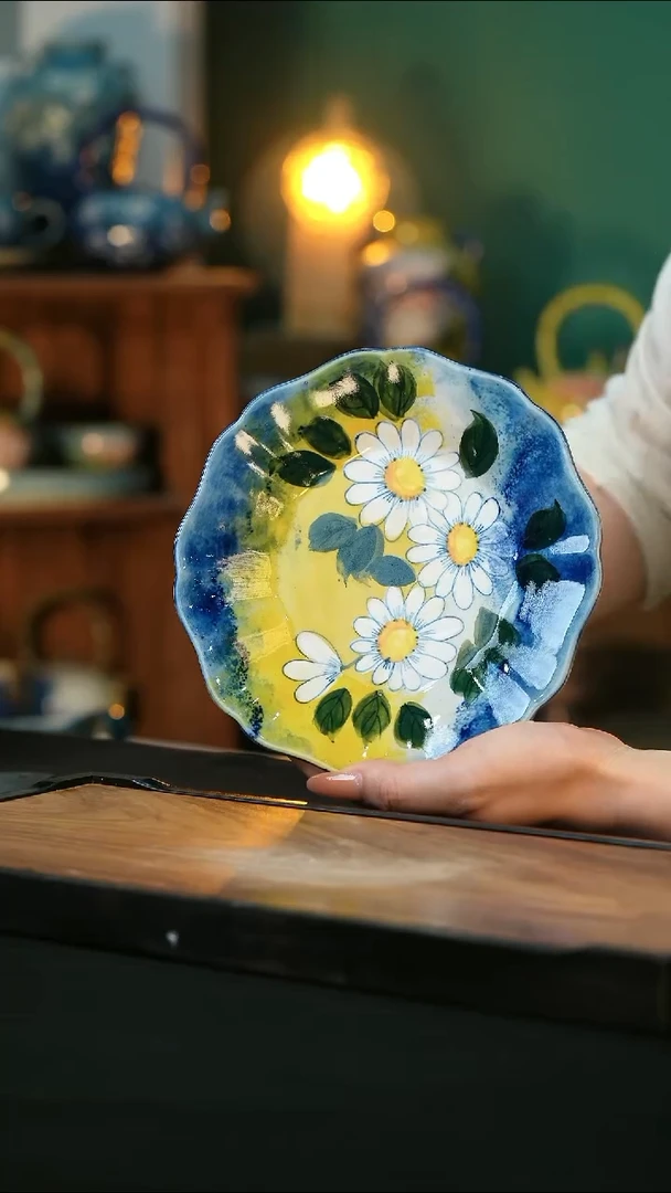 杯手绘心瓷陶瓷浮力