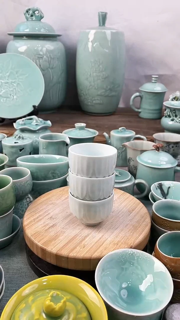 【闪购商品】3个 特价 微瑕 慧仙青瓷