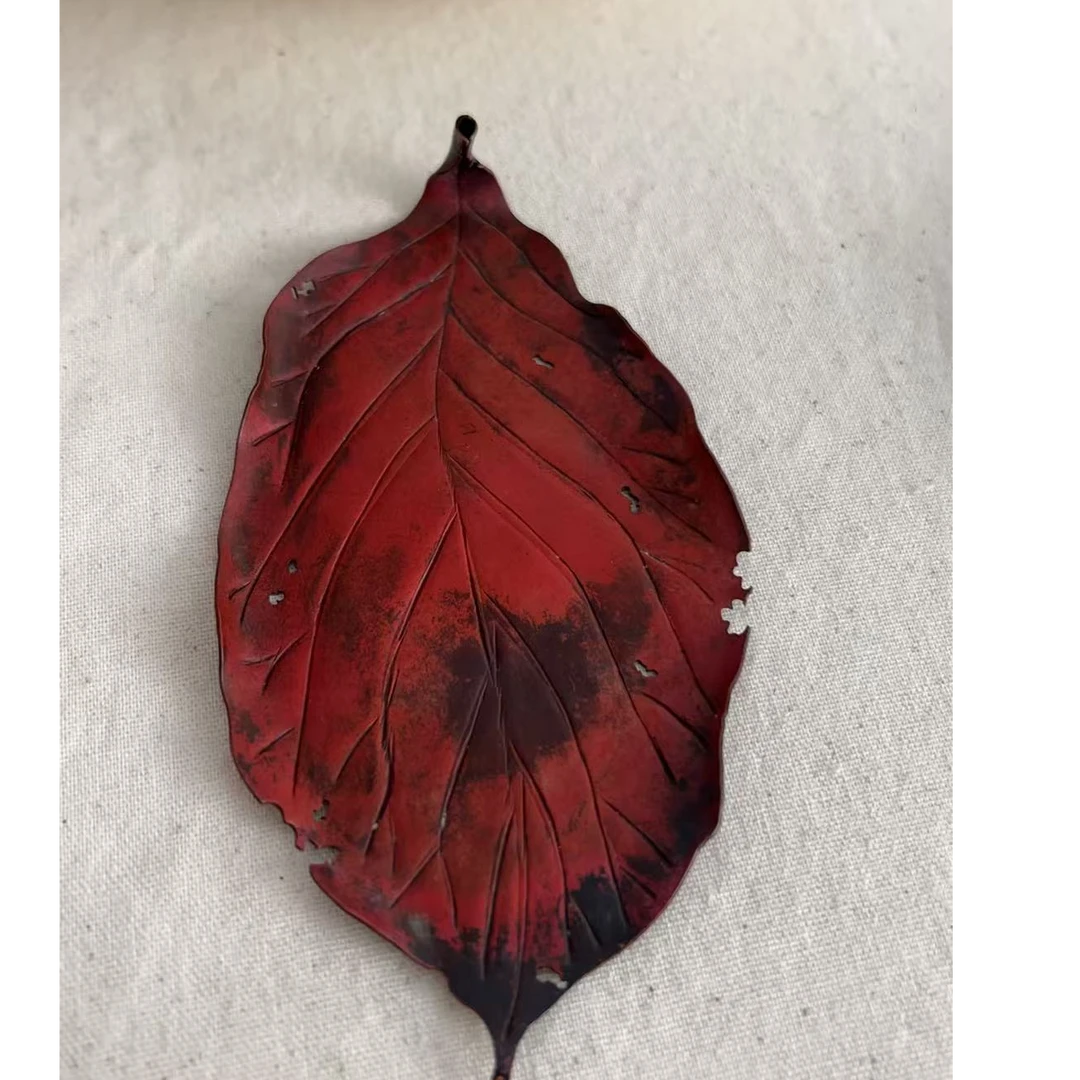 春喜铜柿子叶香插
