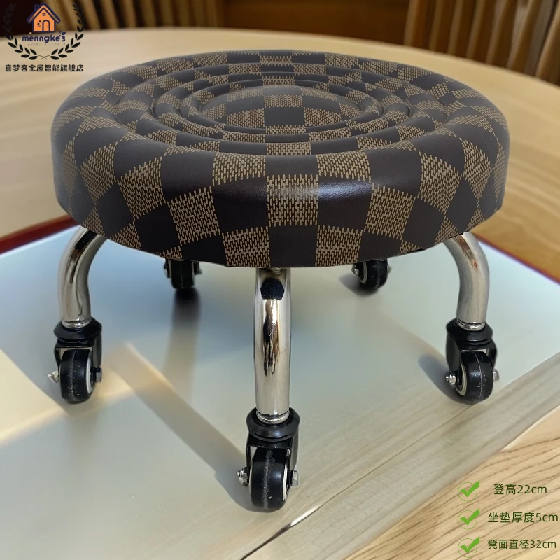 万向轮滑轮矮凳美缝滑轮矮凳可旋转换鞋矮凳河北廊坊热销热卖矮凳