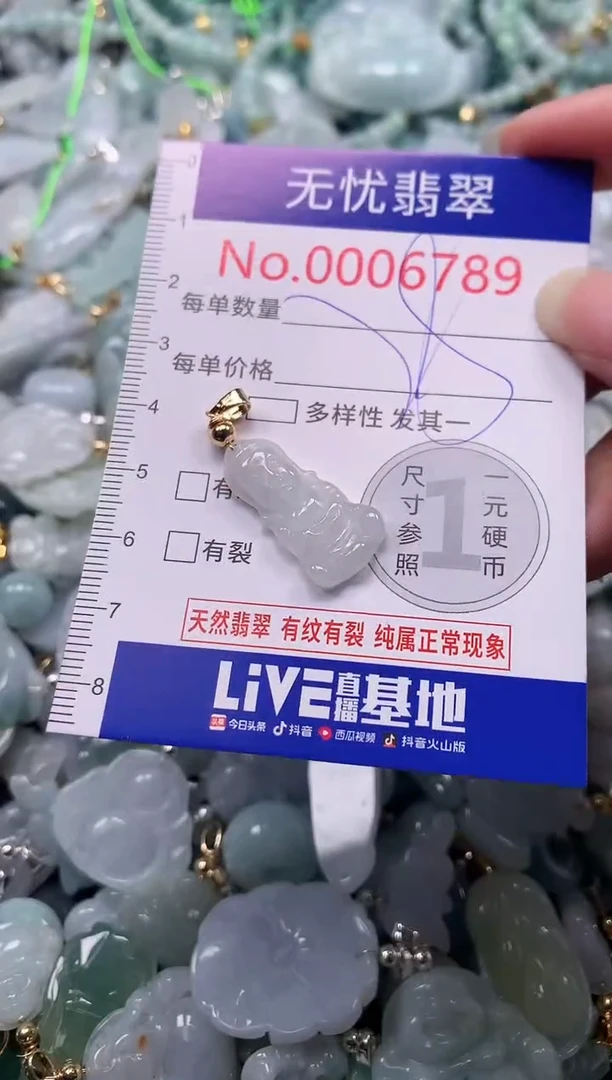 吊坠(不含链)未镶嵌翡翠6789