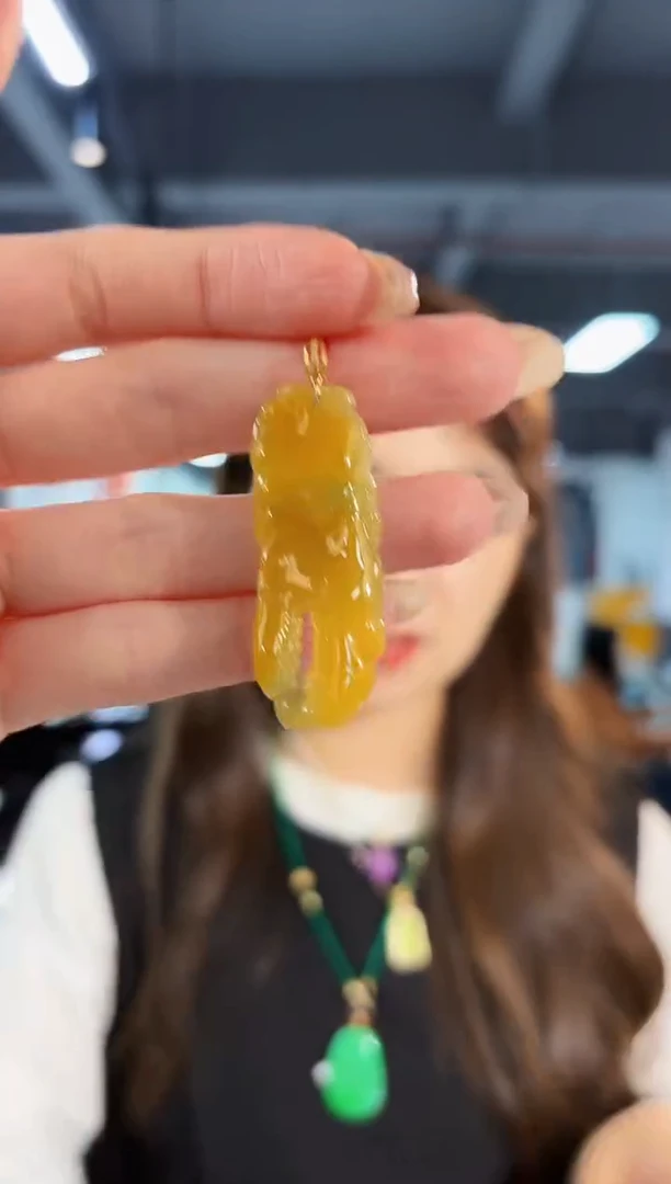 【闪购商品】翡翠颈饰18K金镶嵌缅料A货/支持复检/一件
