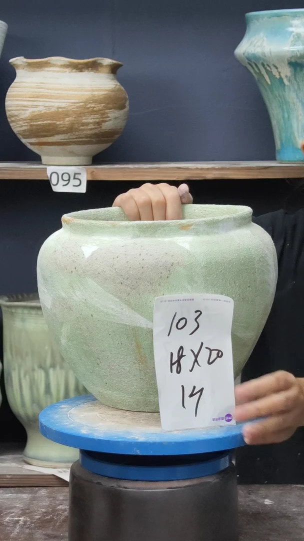 景德镇花盆默认微瑕103