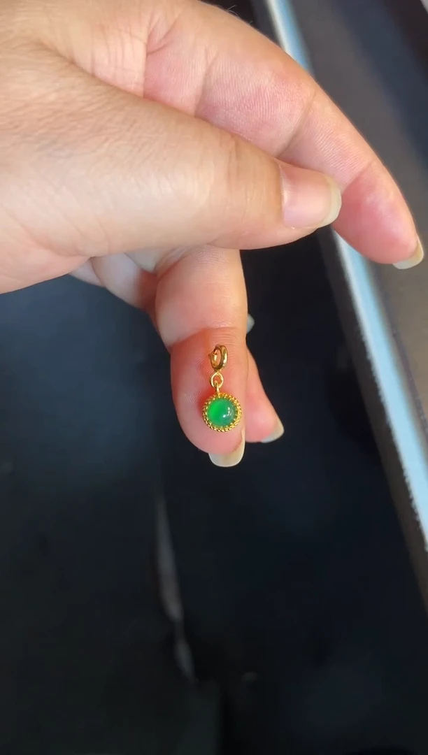 吊坠(不含链)银S925镶嵌翡翠1