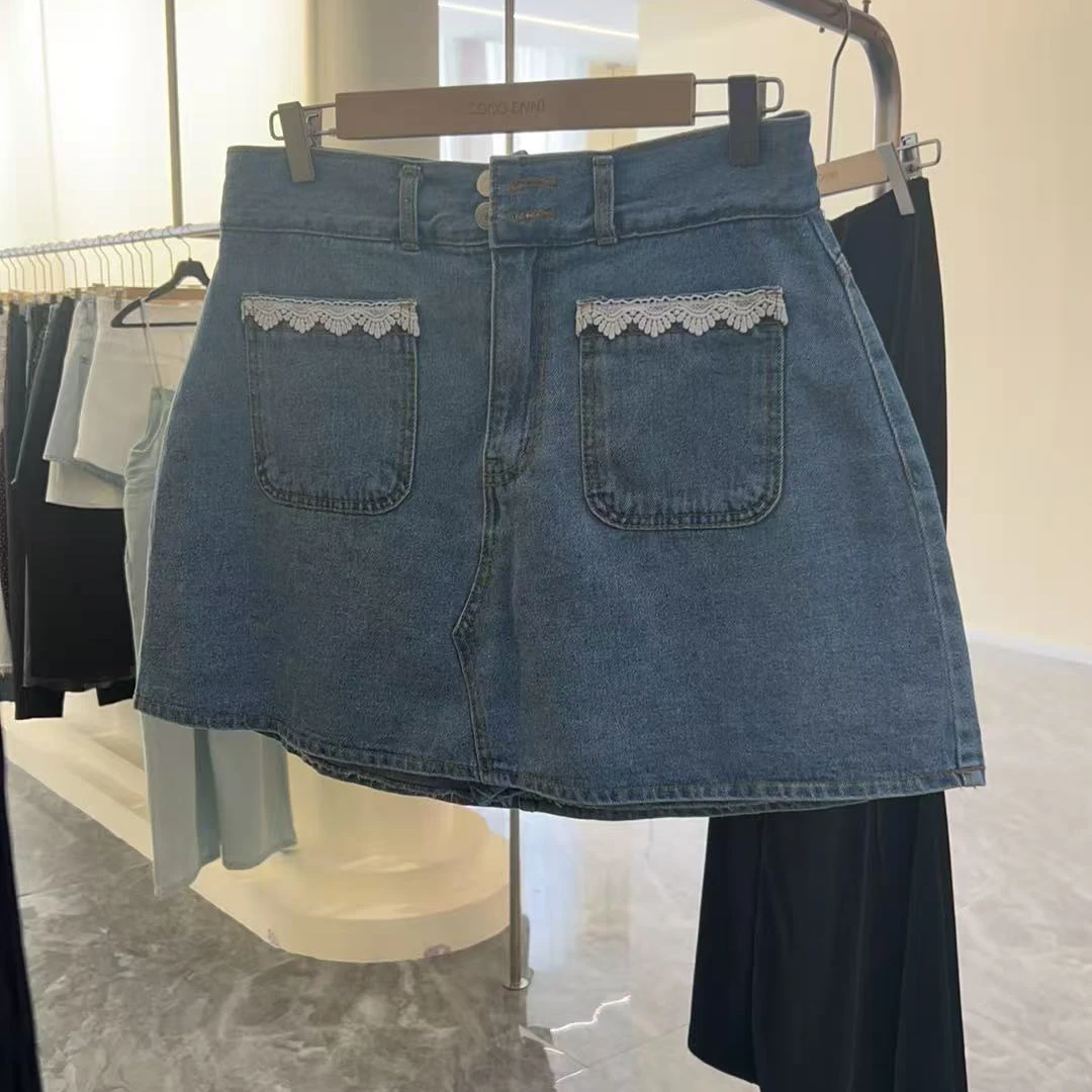 （no退no换）东大门代购牛仔短裙