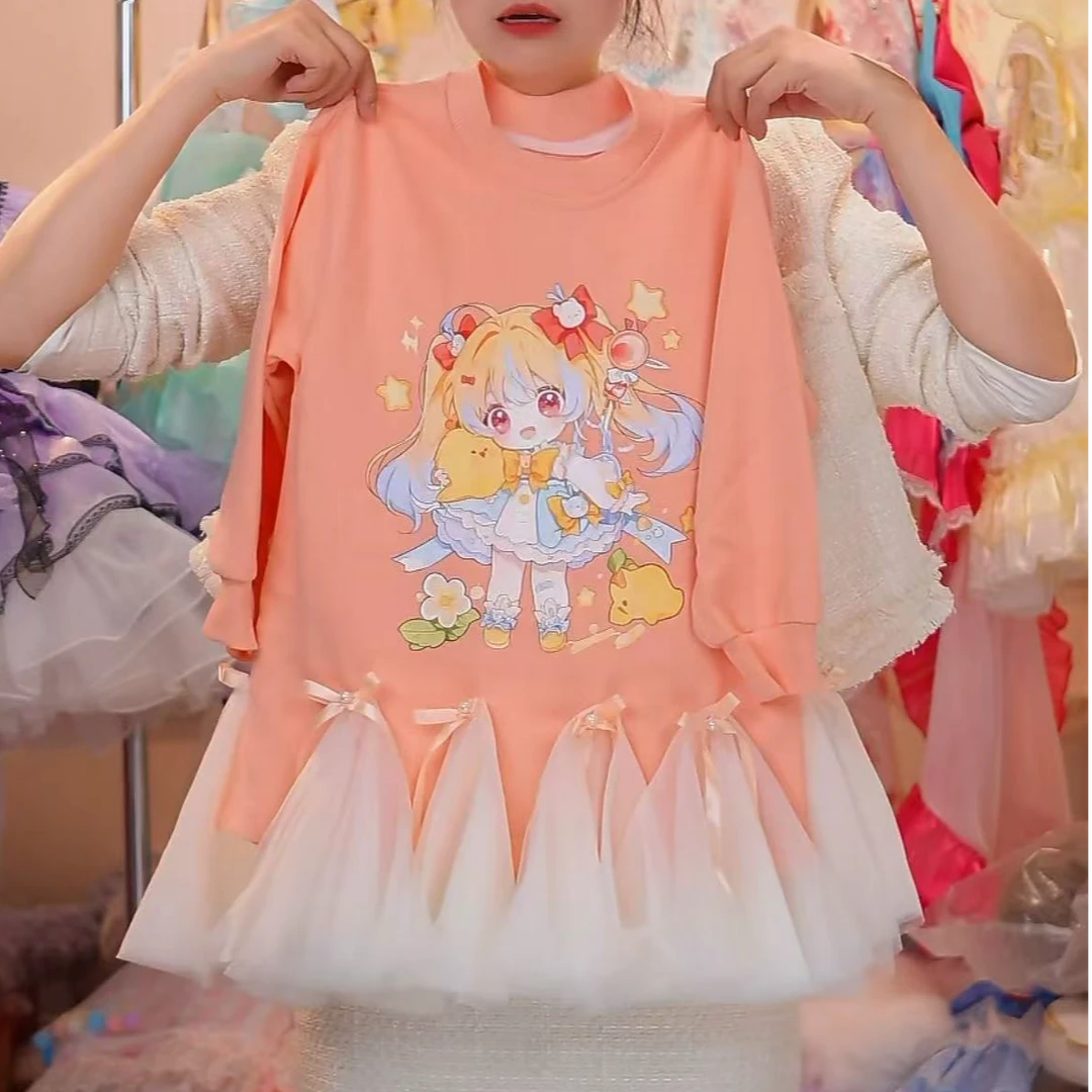 H006【蝴蝶结-长款卫衣裙】春款2025韩系新款长袖