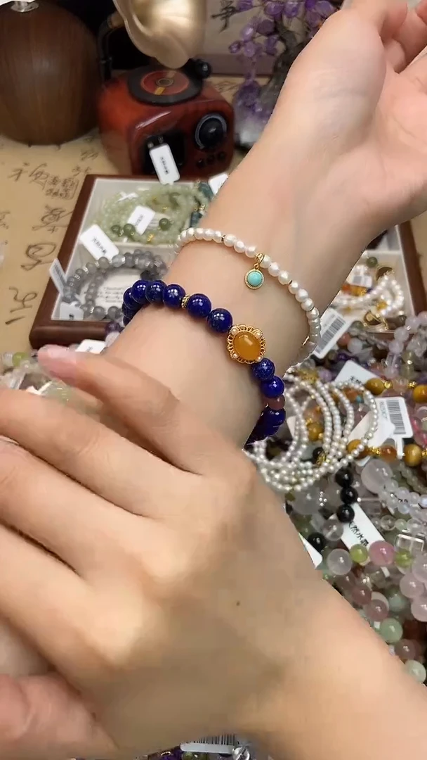 淡水珍珠手绳银S925镶嵌219