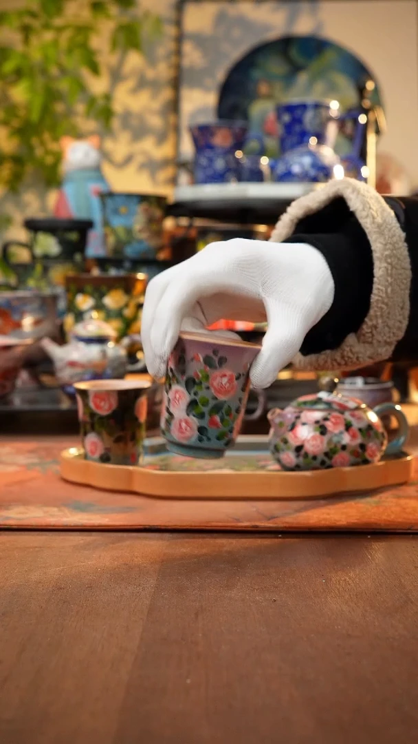 瓷片景德镇手工手绘1061