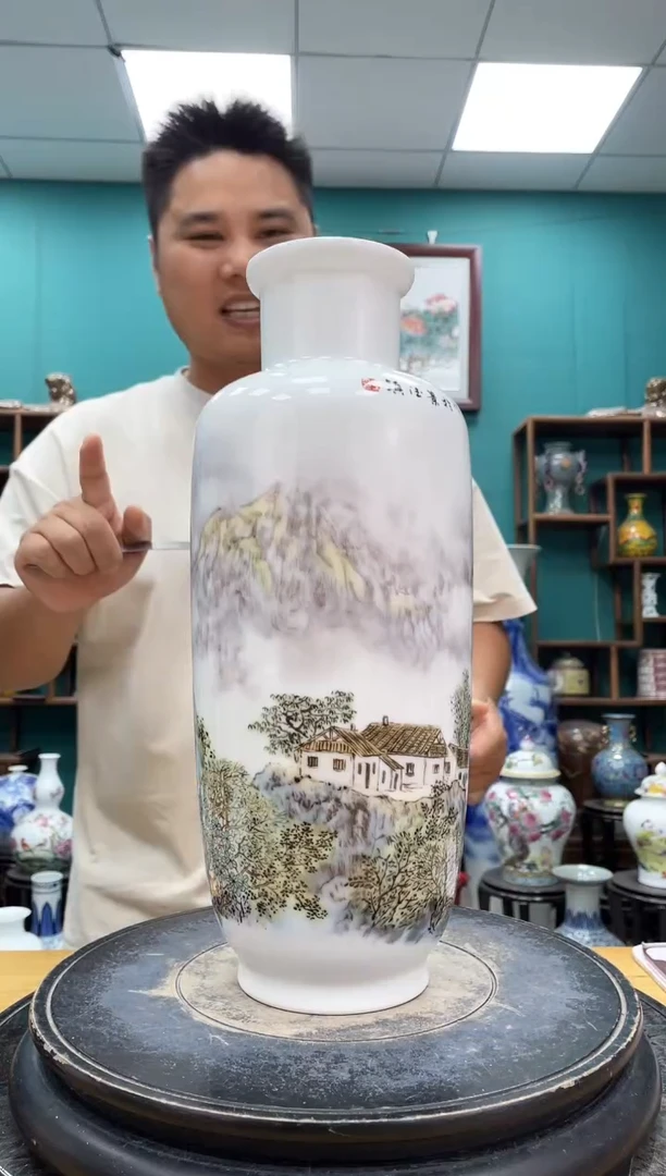 摆件302山水陶瓷摆件