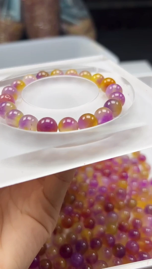 玛瑙/玉髓颈饰未镶嵌w507百香果10mm*20颗