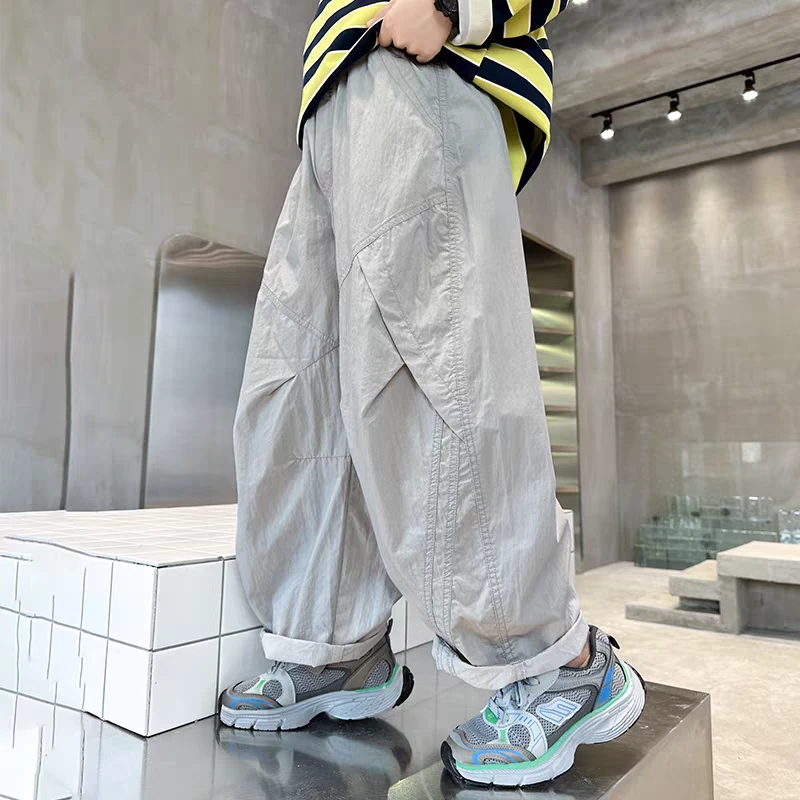 中性风男女童夏装新款儿童裤子速干中大童男孩洋气