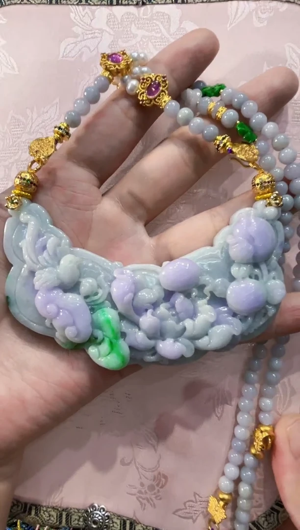 翡翠合金吊坠(赠链)代编织