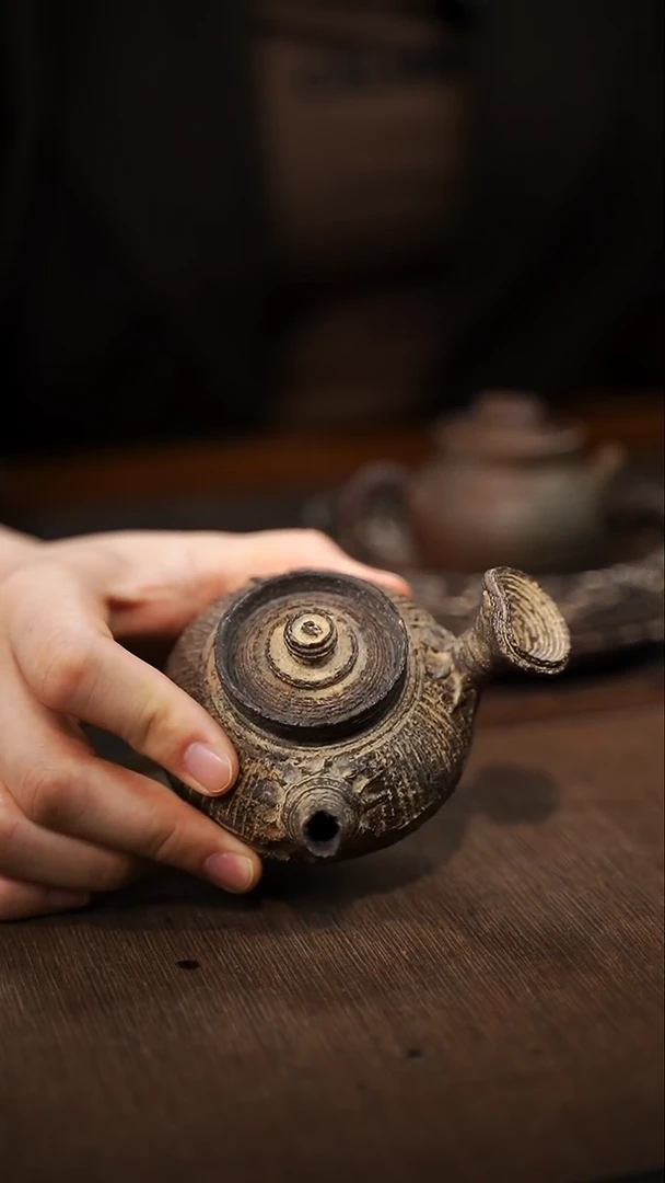 全手工制作  南蛮侧把壶