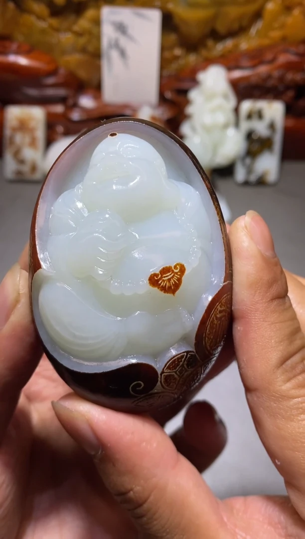 未镶嵌和田玉把件南**润和田玉