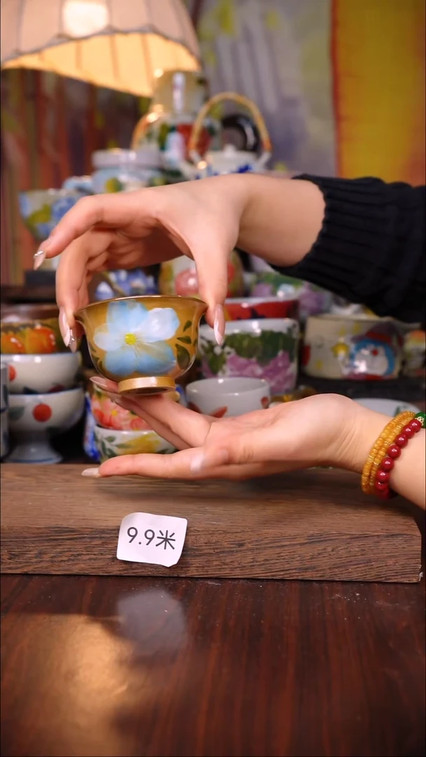杯子陶泥垚手作 景德镇手工手绘陶瓷器物