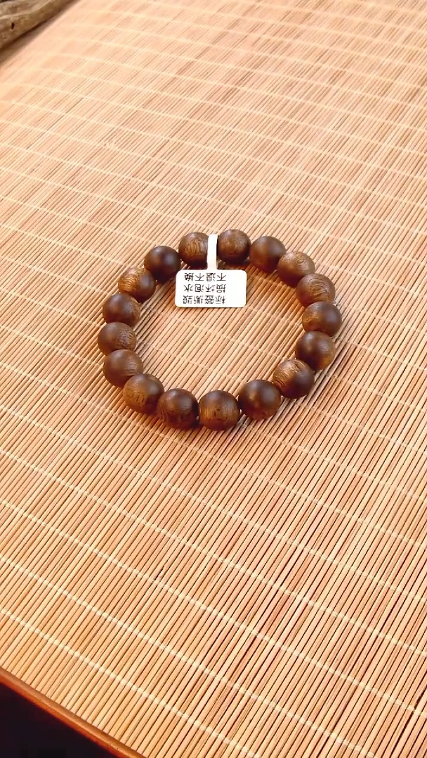 【闪购商品】沉香手串海南莺歌绿奇楠卡13圆珠手串高货