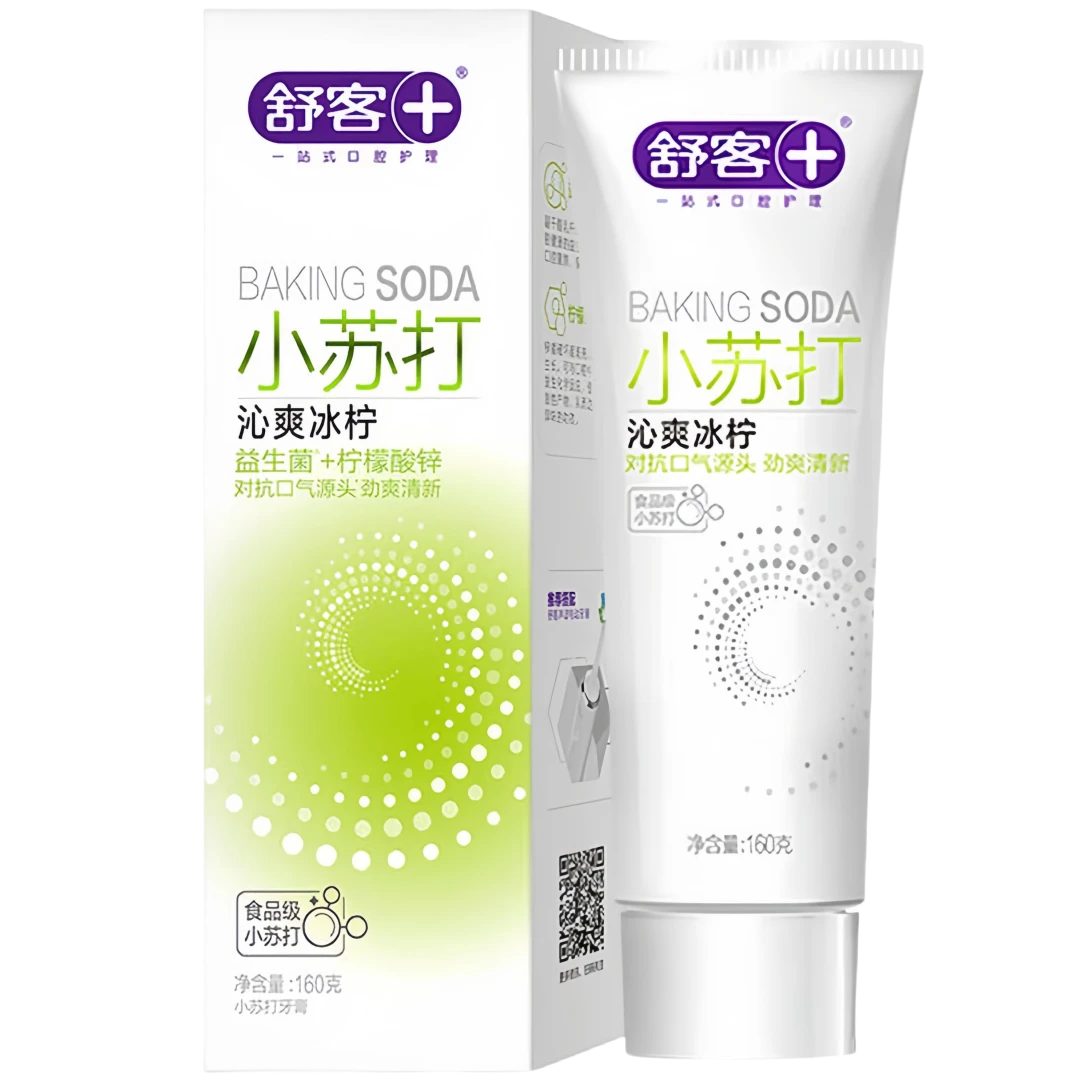 舒客 小苏打沁爽冰柠牙膏 160g/支