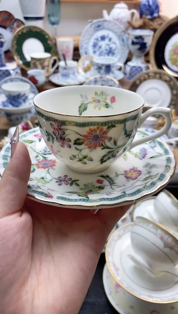 瓷片全新咖啡杯谨慎参拍，防伪帖撕毁无售后