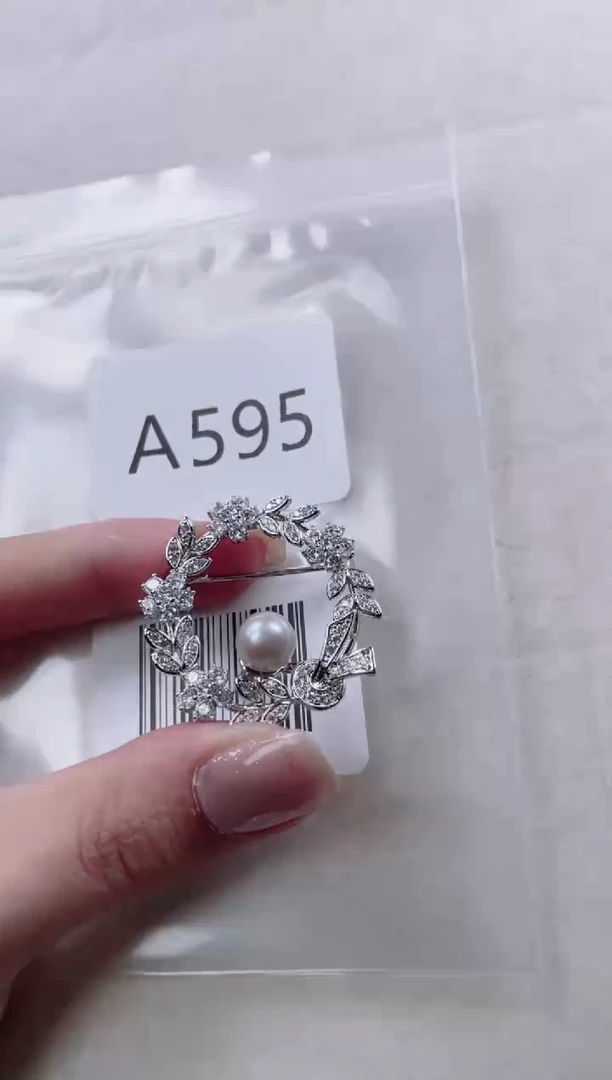 【闪购商品】海水珍珠胸针未镶嵌a595