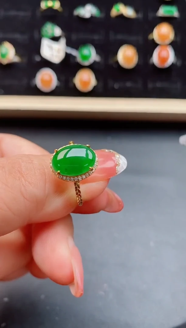 【闪购商品】翡翠戒指银S925镶嵌1212