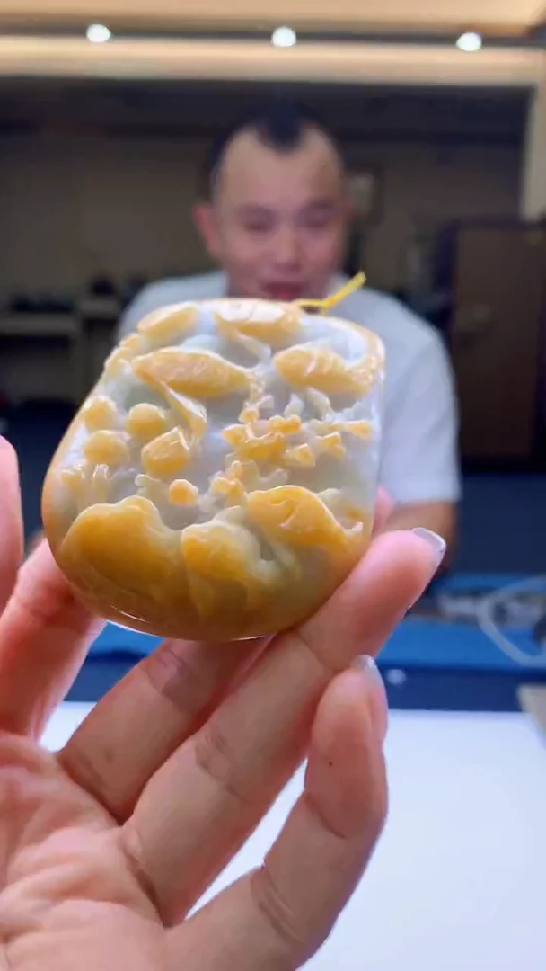 定制翡翠未镶嵌1080jj-毛货挂件30