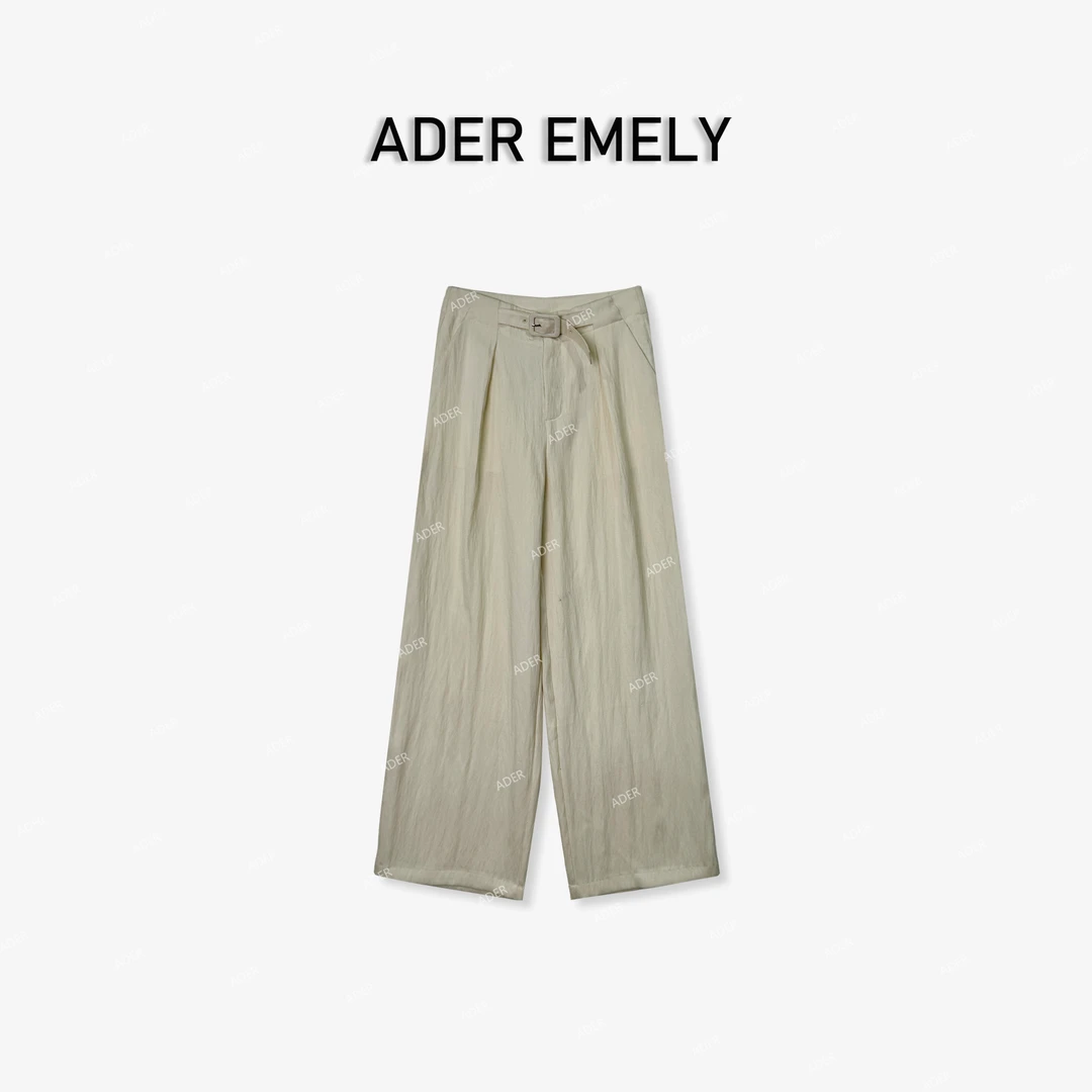 ADER EMELY/亚麻欧版直筒裤8113