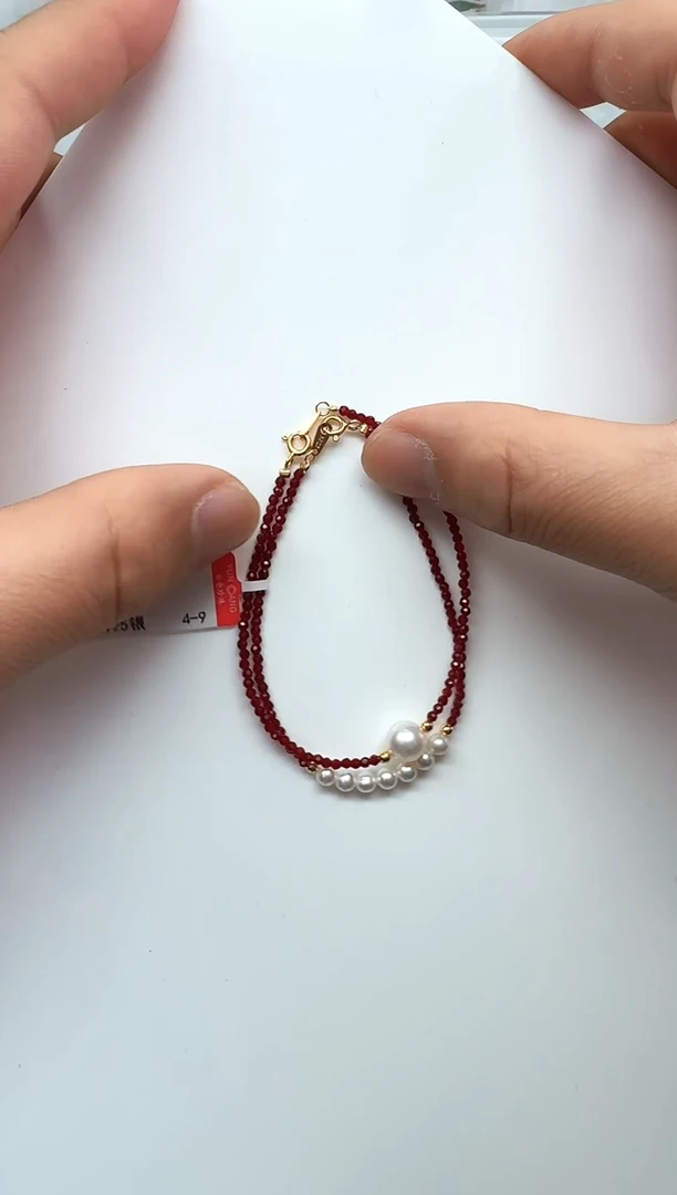 【闪购商品】淡水珍珠AQ银S925镶嵌珍珠手链@@YD001