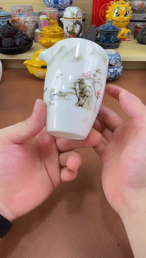 陶瓷茶具摆件旅行套组