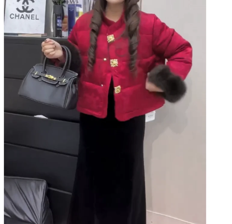 2024冬季新款时尚女装网红高级感休闲爆款外套裙子M