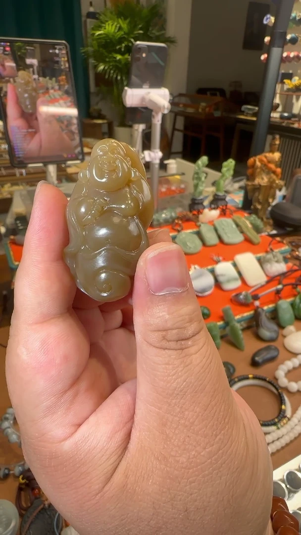 【闪购商品】和田玉颈饰未镶嵌和田玉佛公挂件-