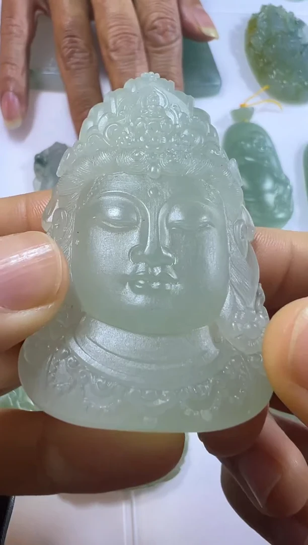 未镶嵌定制翡翠观音首
