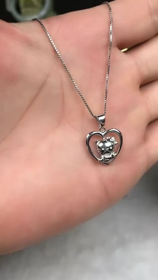 银S925镶嵌天然锆石项链项链