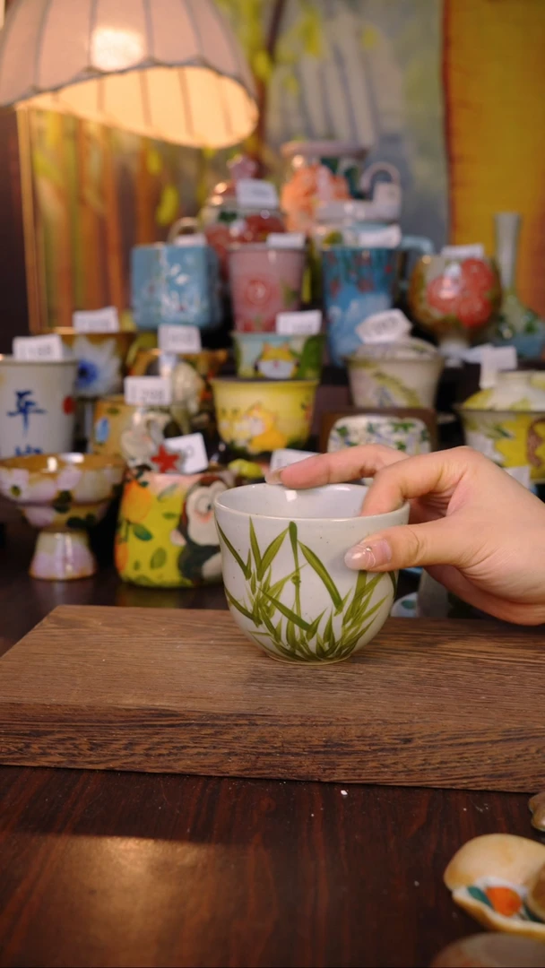 摆件泥垚手作 景德镇手工手绘器物