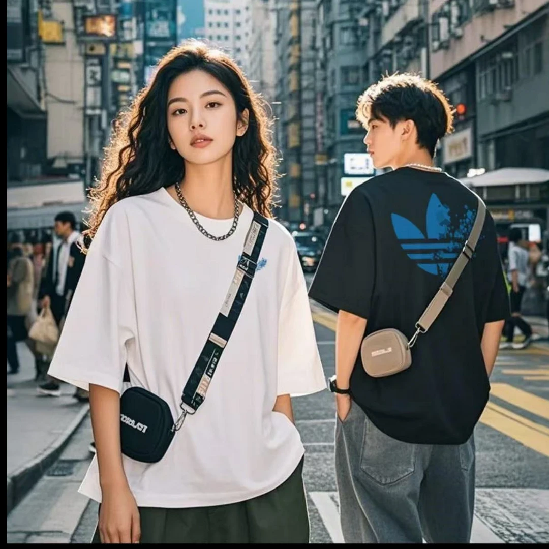 男女同款支持鉴定重磅长绒棉短袖圆领云柔水光T纯棉T恤22330