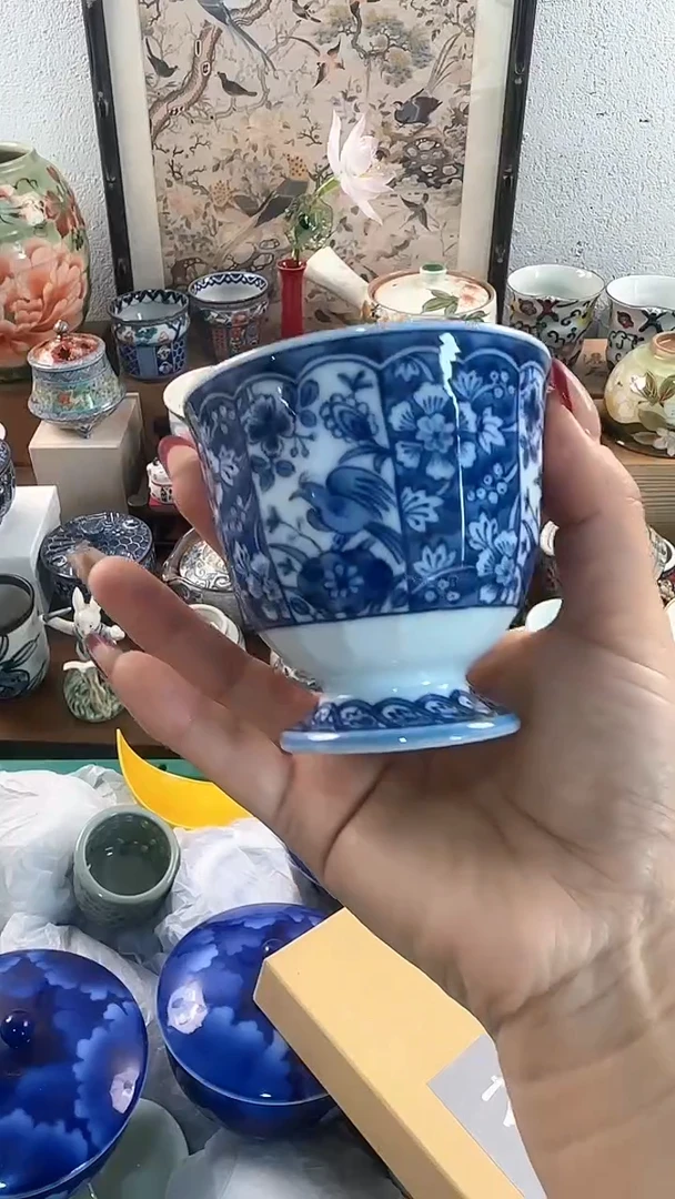 【闪购商品】茉莉甄选花凛青花杯