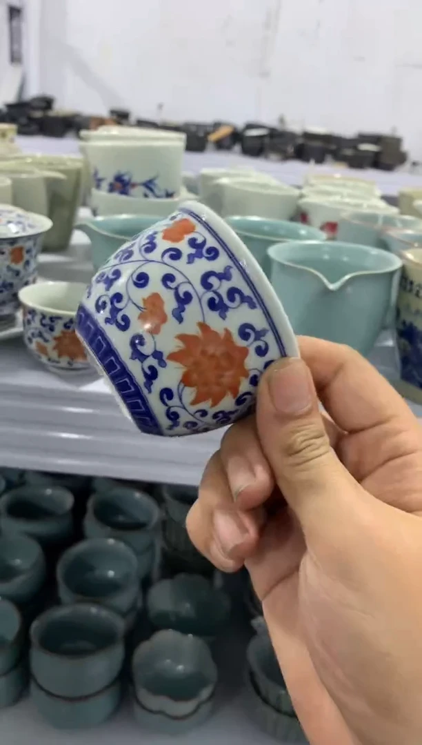 摆件微微瑕疵茶杯茶具盖碗【安全包装不带礼盒】