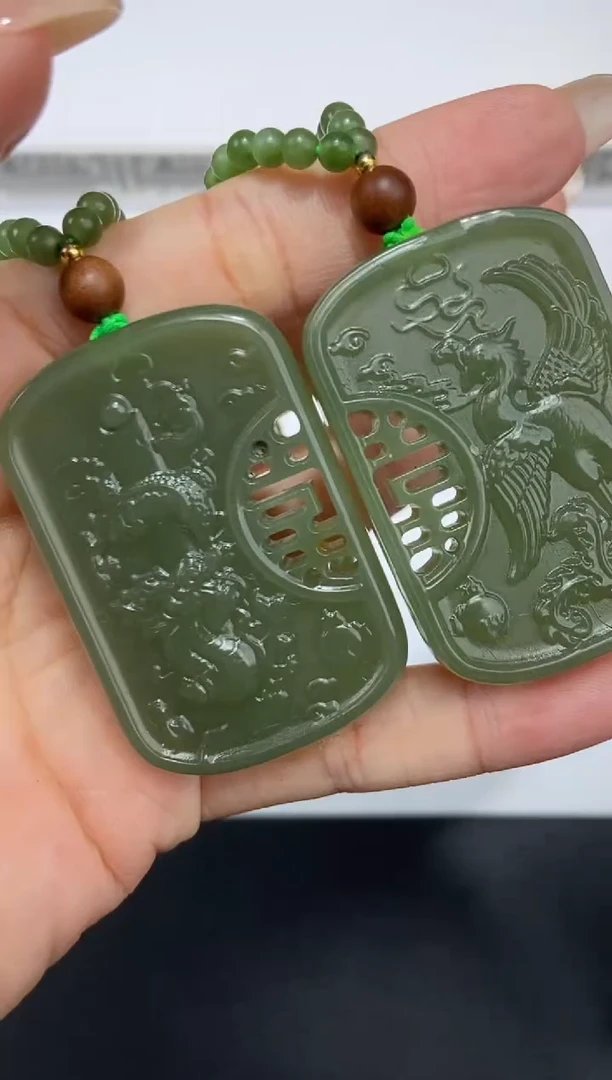 和田玉未镶嵌挂件299964     /一对发