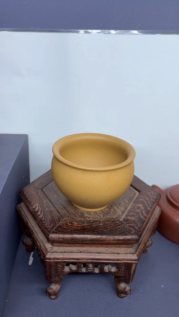 茶壶紫砂黄金段 圆融杯