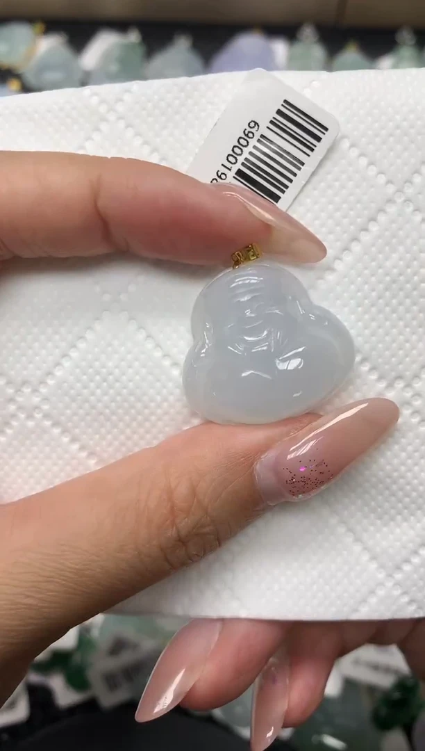 颈饰18K金镶嵌翡翠1111111111