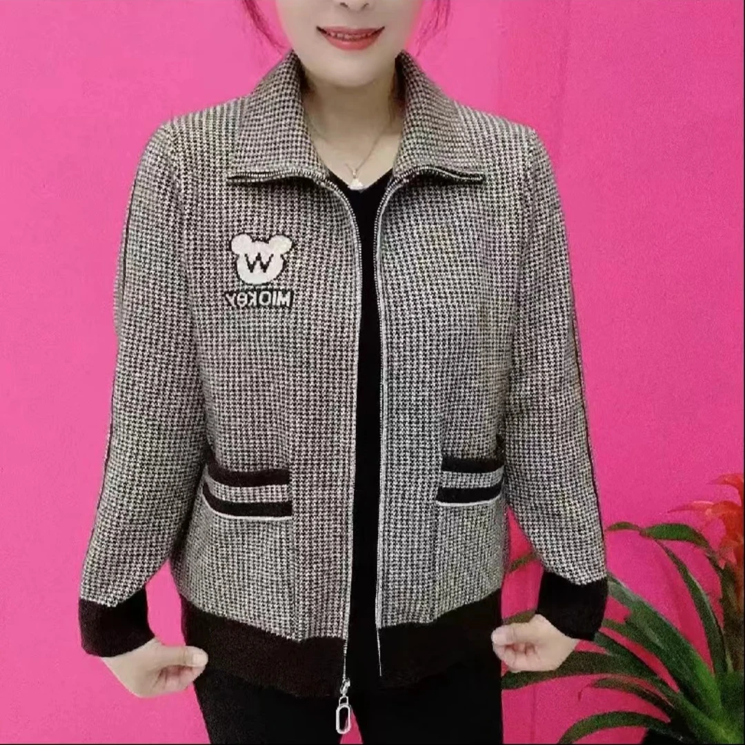 《专柜品质》秋季气质小香风洋气休闲百搭时尚格子女士秋冬外套Z
