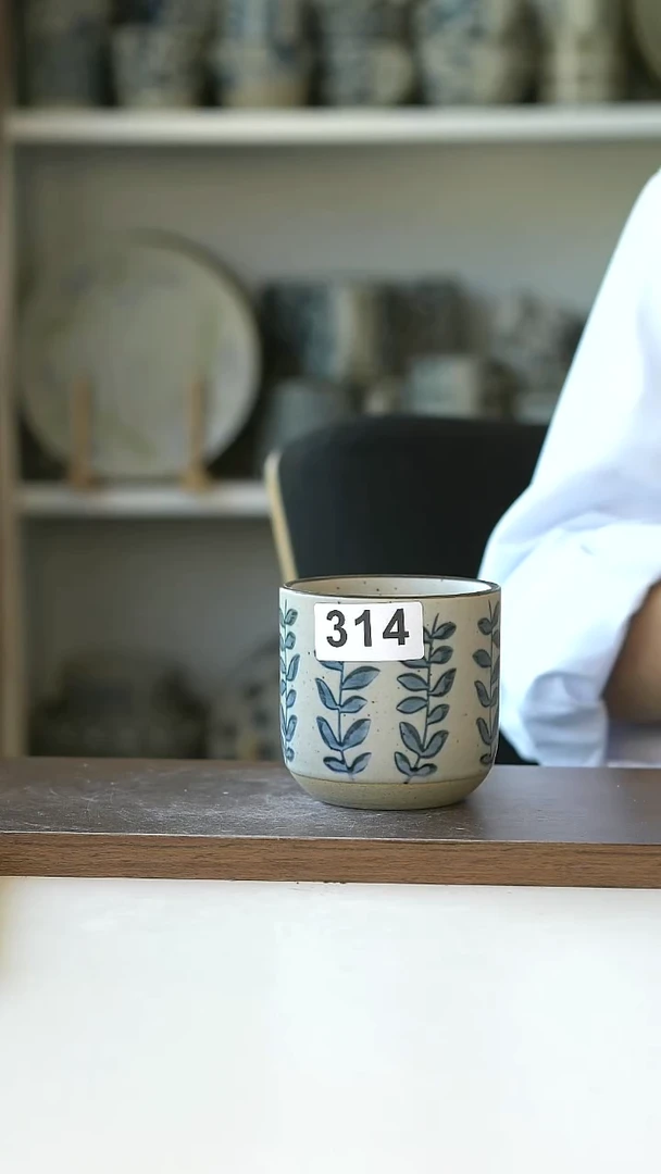 瑕疵314藤蔓手握杯260ml@4-2@