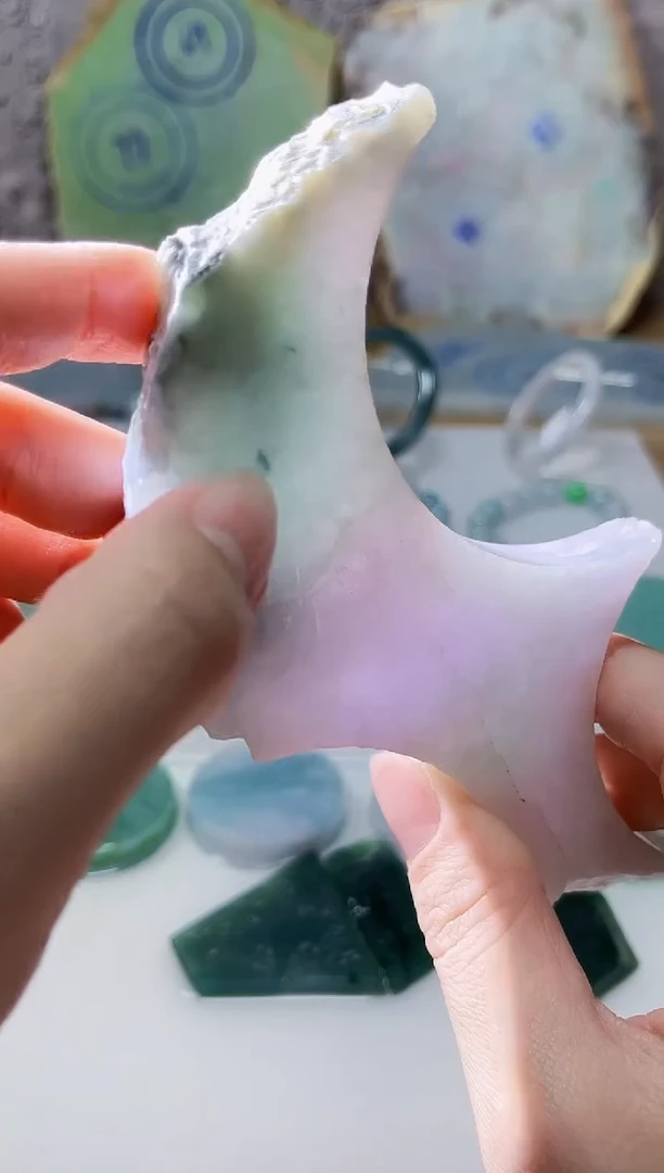 裸石翡翠天然翡翠A货玉 南 023